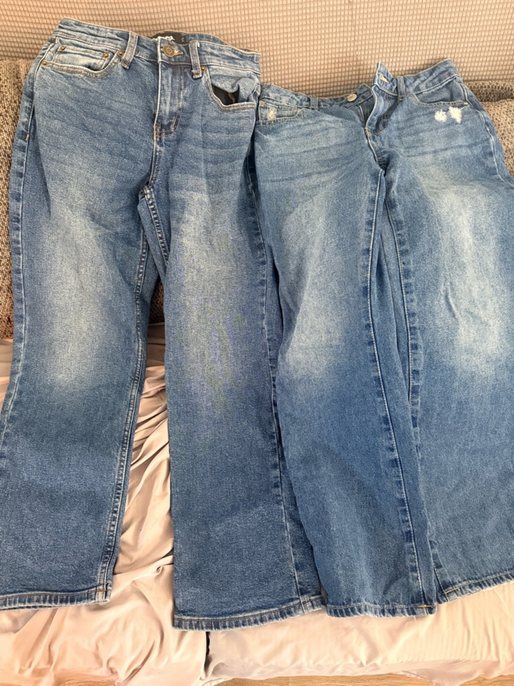 2 RSQ Medium Blue Straight Leg Jeans